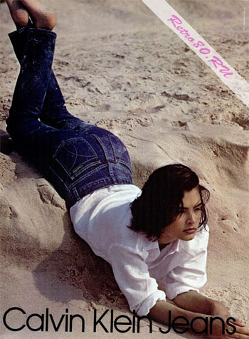 Джинсы Calvin Klein, 1984 год